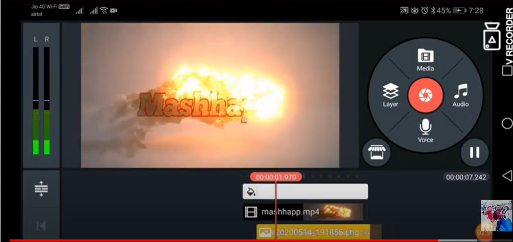 How to create intro for Youtube in KineMaster for free